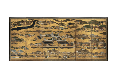 ANONYMOUS (17TH - 18TH CENTURY), Scenes in and around the Captial (Rakuchu rakugai zu)