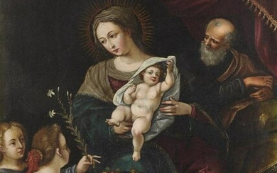 ARTISTA TOSCANO DEL XVII SECOLO Holy Family.