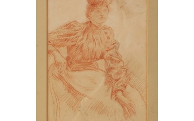 *AUGUSTUS JOHN (1878-1961) A portrait of Ursula Tyrwhitt thr...