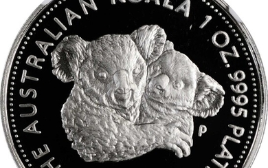 AUSTRALIA. 100 Dollars, 1996-P. Koala series, Perth Mint. NGC PROOF-70 Ultra Cameo.