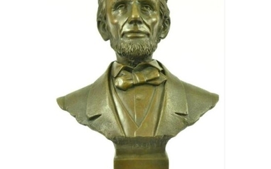 Abraham Lincoln Bronze Bust Sculpture