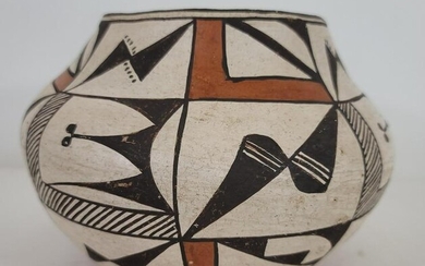 Acoma Pueblo coiled pottery jar ca 1940's