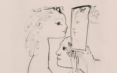 After Picasso, a lithograph of female figures, St.