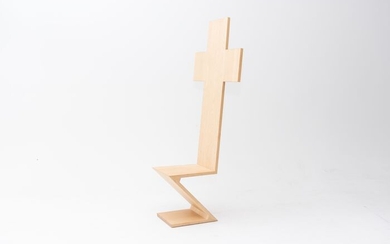 Alessandro Guerriero - Chair, Sculpture - 1979 Rietveld Zig Zag redesign