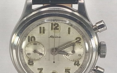 Alpina - Stahl Armbanduhr - Chronograph - Kaliber Valjoux 23 - Men - Switzerland around 1950