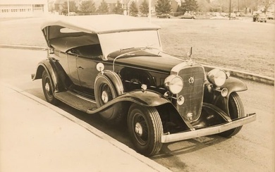 American School, Vintage Cadillac Photo