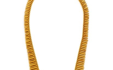 An 18 Karat Yellow Gold and Diamond Fringe Necklace, Uno-a-Erre