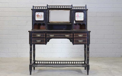 An Aesthetic Movement ebonised dressing table