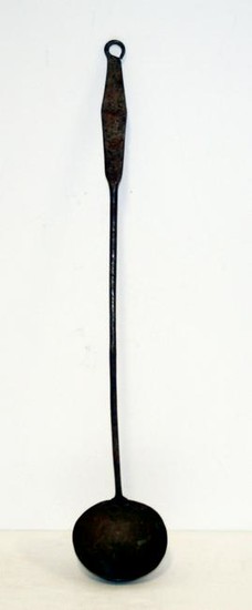 An Early 19th Century New England Iron & Brass Ladle
