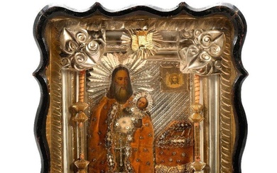 An Icon of Saint Simeon with the Christ Child, in Kiot.