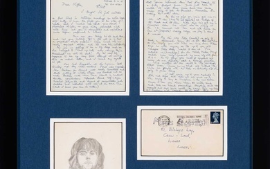 An important 1969 letter and drawing from Freddie Mercury to Ibex bandmate Mike "Miffer" Smith