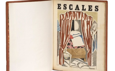 André LHOTE - Jean Cocteau, Escale, Editions de la sirène, Paris, 1920, grand in-4, plein...