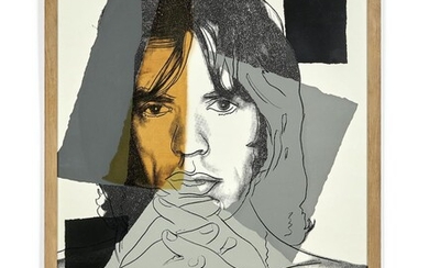 Andy WARHOL (1928 - 1987) Mick Jagger - 1975 Sérigraphie en couleurs sur Arches Aquarelle