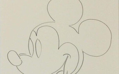 Andy Warhol (1928-1987) Mickey Mouse Drawing