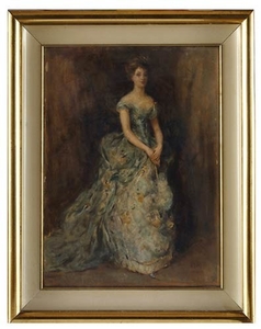 Anonimous, Second Half of the 19th century Portrait of lady...