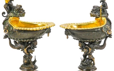 Antique French Gilt Bronze Coupes