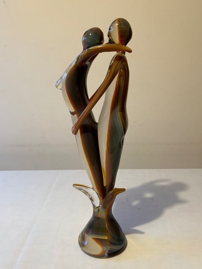Ars Murano - 54 cm - Sculpture, Lovers - 54 cm - Glass