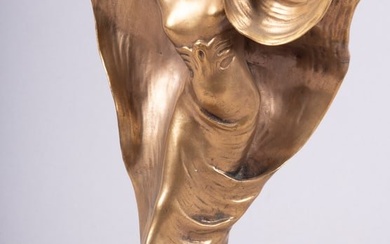 Art Nouveau Bronze Sculpture by Michael Levy