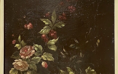 (Atelier) Vincenzino dei fiori Vincenzo Volò Nature morte Peinture à l'huile sur toile Dans un...