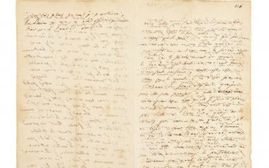 BALZAC, Honoré de (1799-1850) Lettre autographe à la marquise de Castries