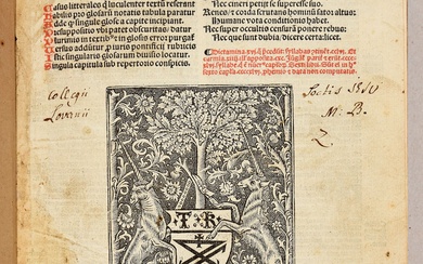 BONIFACIUS VIII Sexti libri materia cum capitulorum numero [...]. Sextus liber Decretaliu[m] casus litterales et...