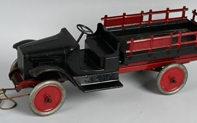 BUDDY L PRESSED STEEL STAKE SIDE EXPRESS TRUCK