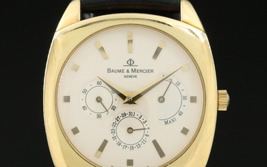 Baume & Mercier Milleis Reserve 18K Gold Automatic Wristwatch