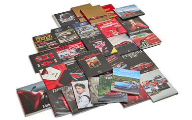 Books relating to Ferrari including "Pininfarina Art et Industrie" by...