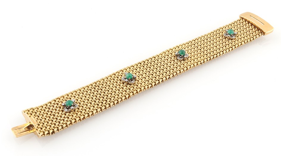 Brillant Smaragd Armband