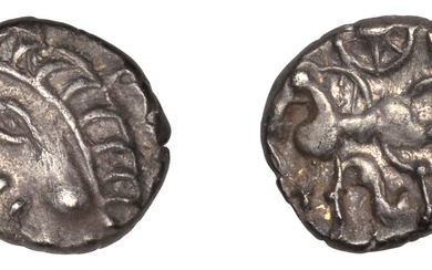 British Iron Age, ATREBATES and REGNI, Commios (50 - 25 BC), silver...