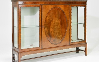 British Mahogany Large Curio / Display Cabinet