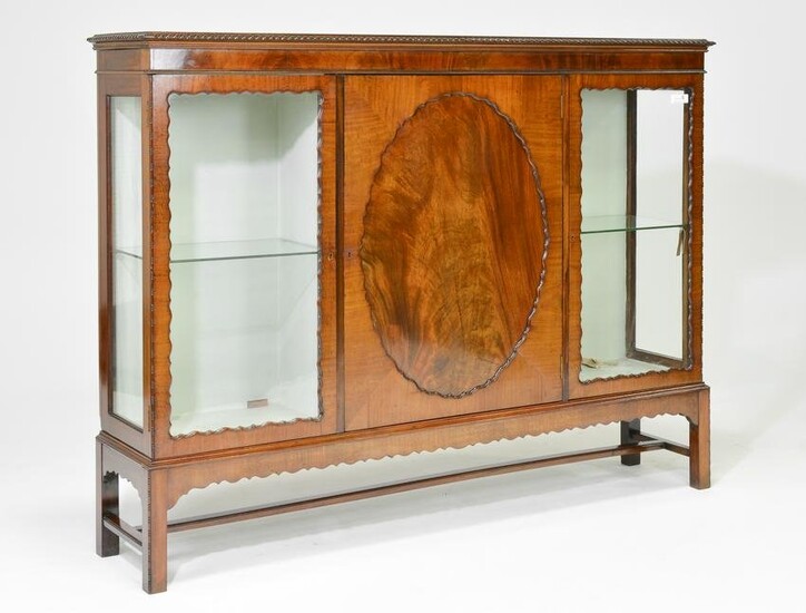 British Mahogany Large Curio / Display Cabinet