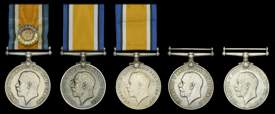 British War Medal 1914-20 (6) (755198 Spr. N. Charrette. C.E.; 3289821 Spr....