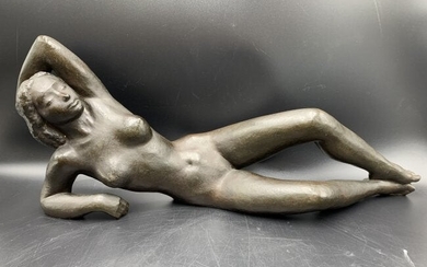 Bronze Sculpture by Harry Rosin "Reclining Nude" 1941