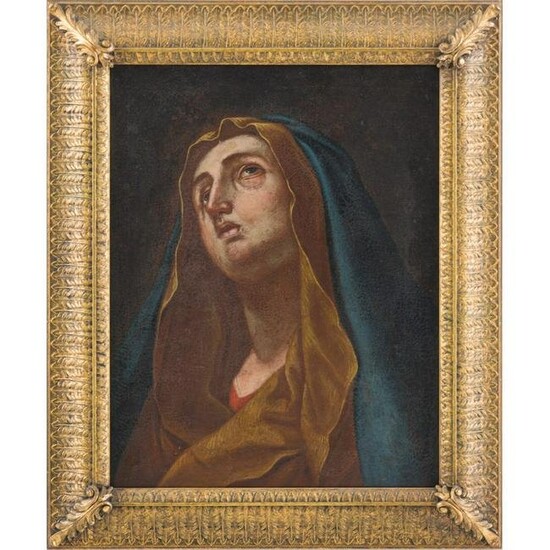 CARLO MARATTA (Seguace di), La Vergine Maria, Olio su tela