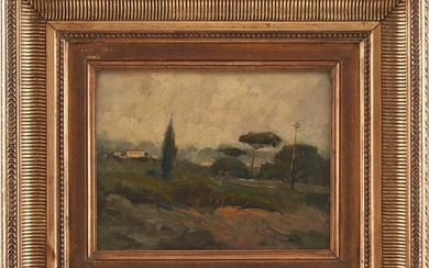 CESARE TALLONE (Savona 1853 - Milano 1919) OLIO su