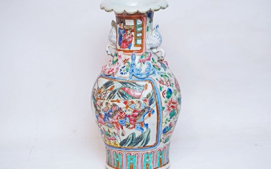 CHINE, CANTON, vers 1900 Vase balustre en... - Lot 5 - Alexandre Landre Paris