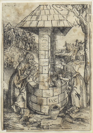 CHRIST AND THE WOMAN OF SAMARIA AT THE WELL