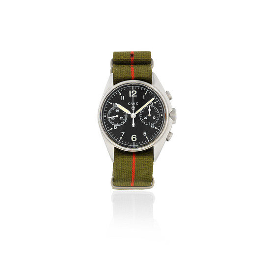 CWC. A limited edition stainless steel manual wind military chronograph wristwatch