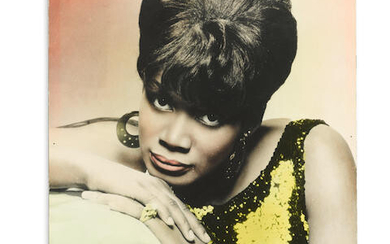 Carla Thomas: Hand-tinted photograph from the Apollo Theatre