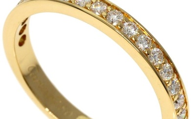 Cartier Diamond Half Eternity #50 Ring K18 Pink Gold Women's CARTIER