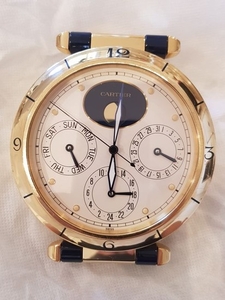 Cartier - Pasha De Cartier Chronograph Table Clock Moon Phase - Ref. 8913 - Unisex - 1980-1989