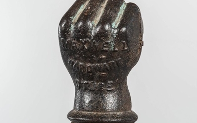Cast Iron Advertising Clenched Fist Post