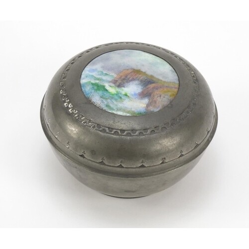 Charles Varley for Liberty & Co, Arts & Crafts pewter box an...