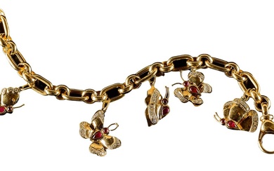 Charm bracelet Wempe, end of the 20th century Circumferential anchor...