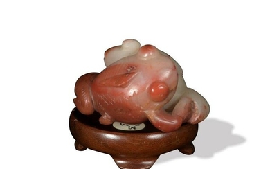 Chinese Agate Goldfish Carving, 18th Century