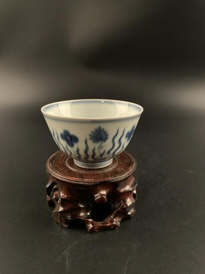 Chinese Blue and White Porcelain Tea Cup