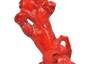 Chinese Carved Red Coral
