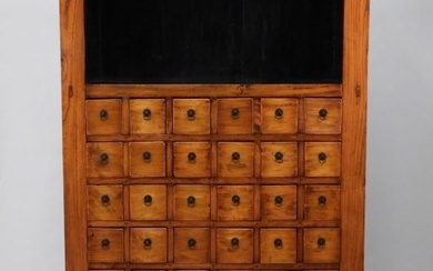 Chinese Hardwood Collectors Storage Cabinet