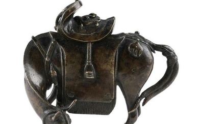 Chinese Ming Bronze Mule Censer
